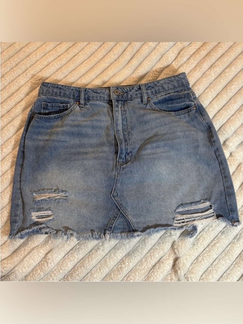 Indigo Blue Mini Pencil Skirt